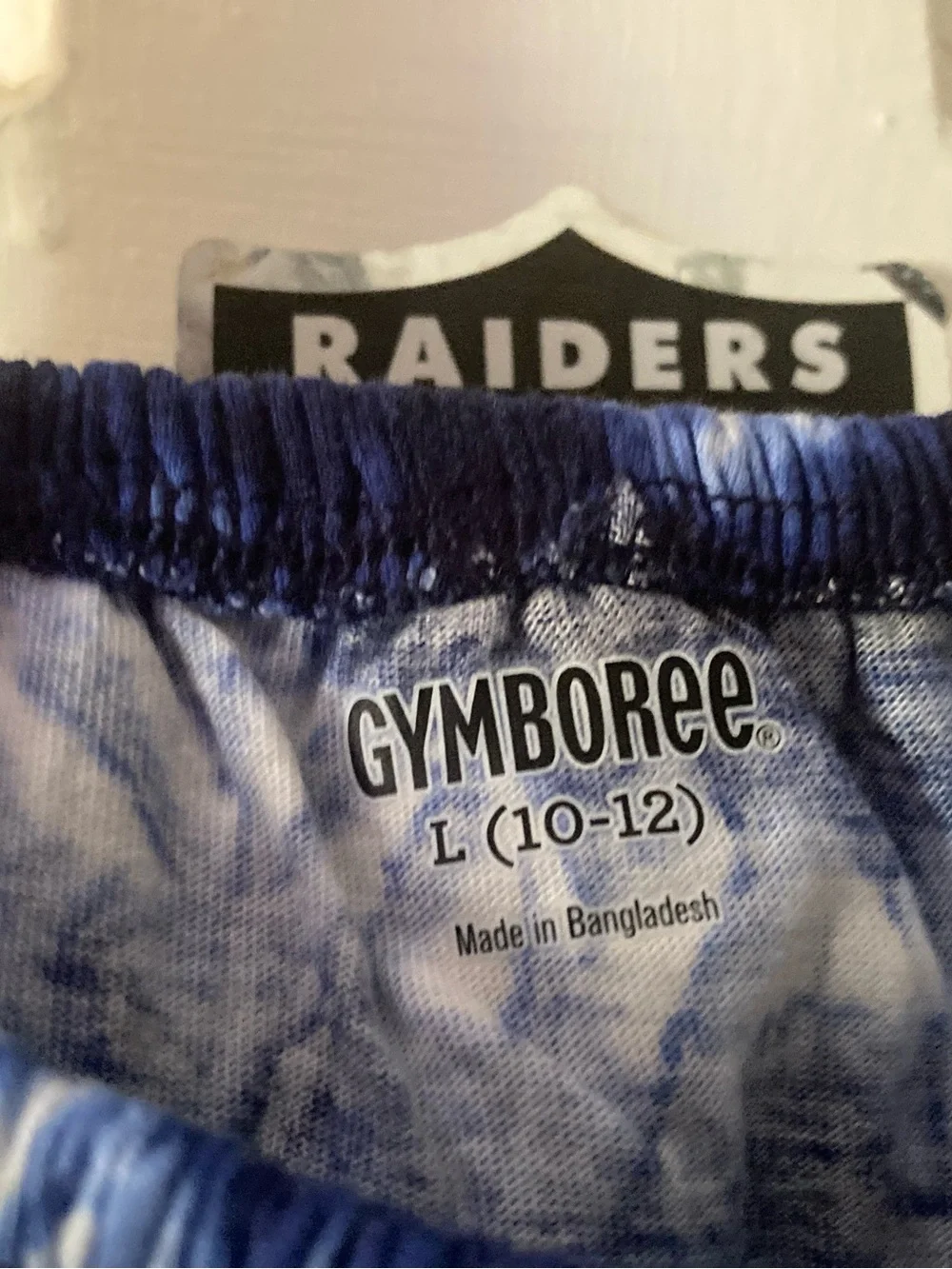Gymboree cotton Blue and White Tie-Dye Ruffle top - Picture 2 of 4